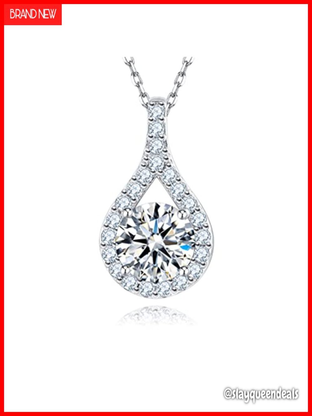 Moissanite Pendant Necklace 925 Sterling Silver Hearts Arrows Cut